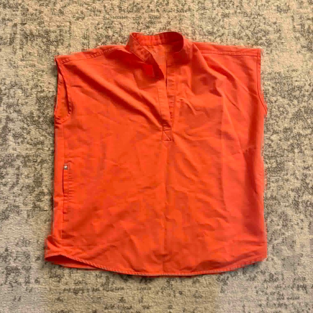 Figs Rafaela Orange Top Size Small
